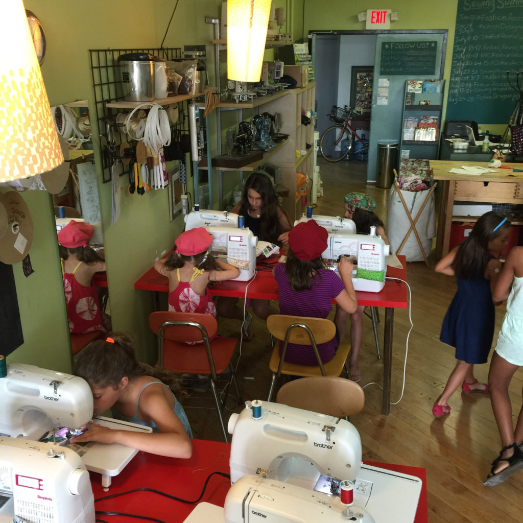 Kids Sewing Summer Camp Photos from Summer’s Past